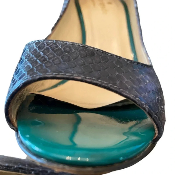 Kate Spade Cris Green Multi Metal Python Heels - Picture 9 of 10